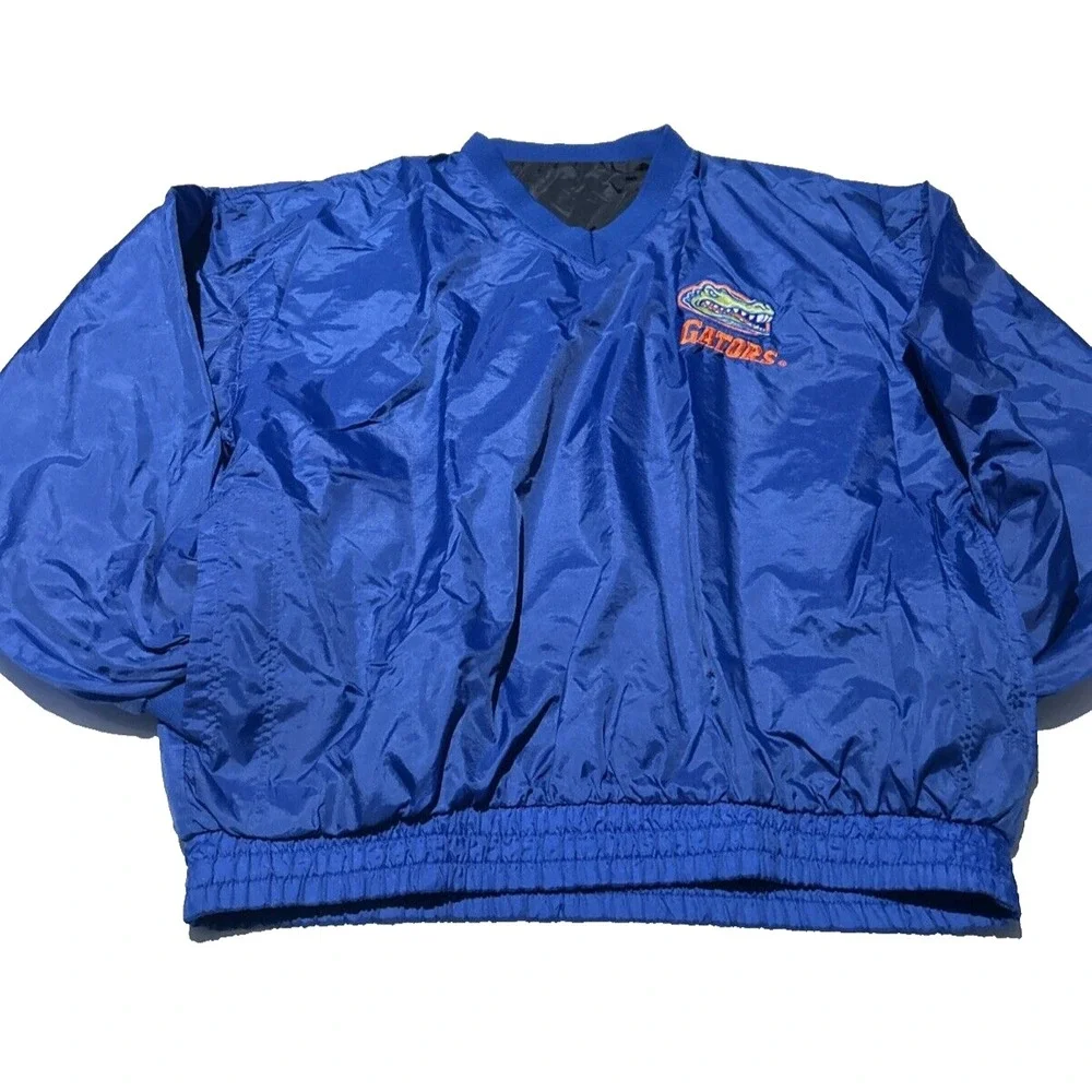 Florida Gators Reversible Windbreaker Jacket Men's Large 100% Nylon‎ Preowned